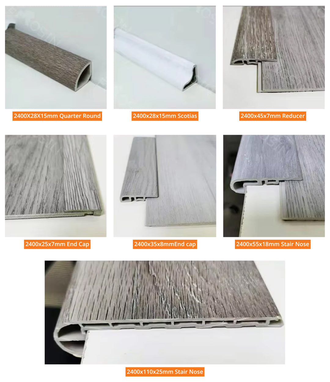 Wpc/Wood/Pvc Floor Tile Skirting Board