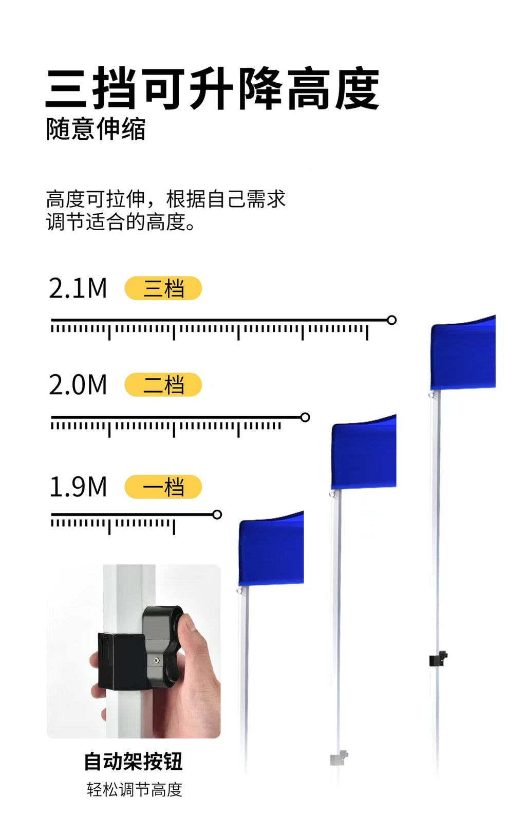 Outdoor Advertising Tent Sunshade Retractable Folding Printed Waterproof Canopy Four-Corner Large Umbrella Stall Tent Four-Legged Rain Shelter