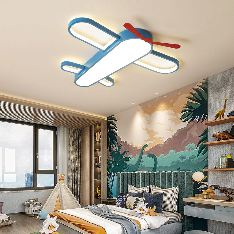 Airplane Lamp Children's Room Lamp Modern Simple Boy's Bedroom Lamp Creative Energy-saving Eye Protection led Wholesale Ceiling Lights