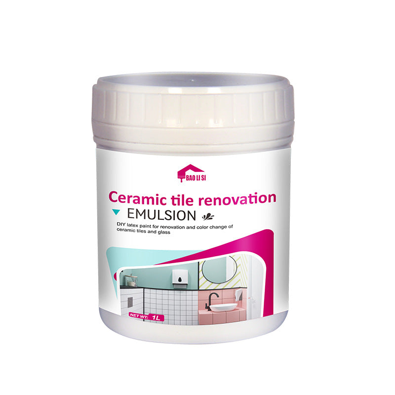 Water-Based Tile Paint Bathroom Floor Tile Color Change Renovation Coating Toilet Glass Wear-Resistant Waterproof Paint Matte