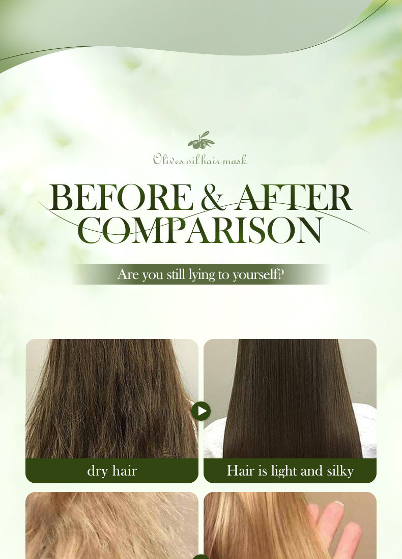 Olive Oil Hair Mask350g SADOER Repair and Improve Frizz Bagged Hair Mask Cross-Border Wholesale