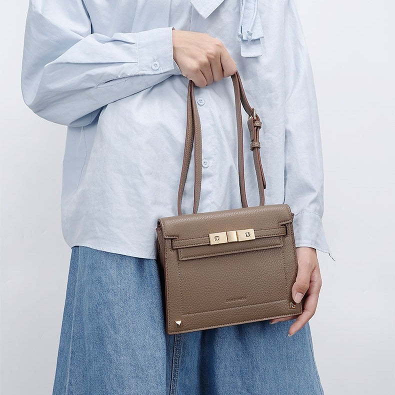 Original Design2024Autumn New Niche Versatile Crossbody Women's Textured Fashion Trendy Shoulder Bag