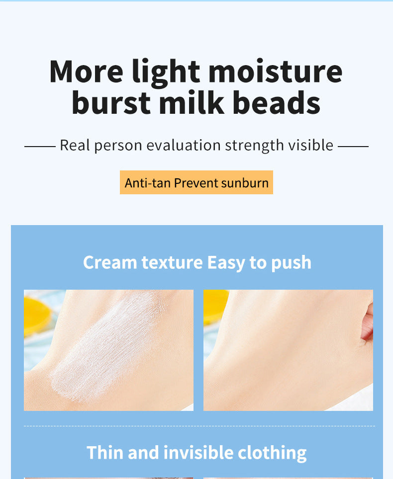 Whitening Sunscreen Cream Hot Sale on Thai E-commerce SPF50+No Makeup Moisturizing Cream60g Daily Beauty Makeup