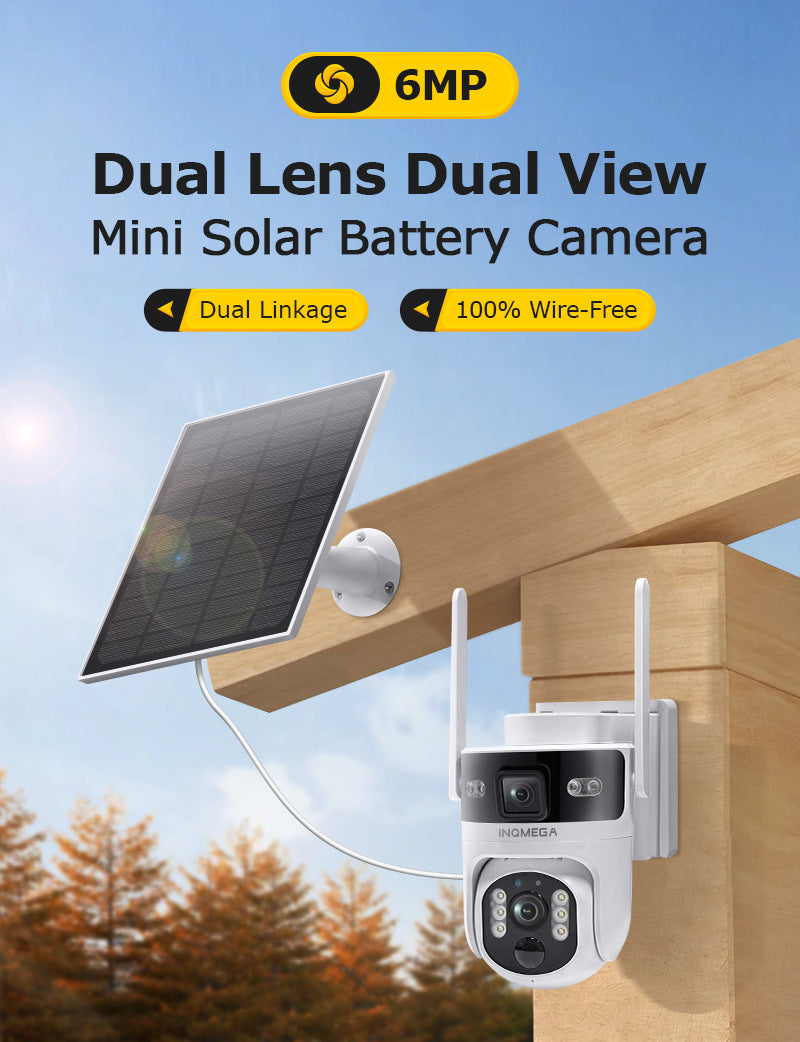 Exclusively for New Private Models4G Solar-powered Camera6MP HD Full Color Low Power Camera Night Vision