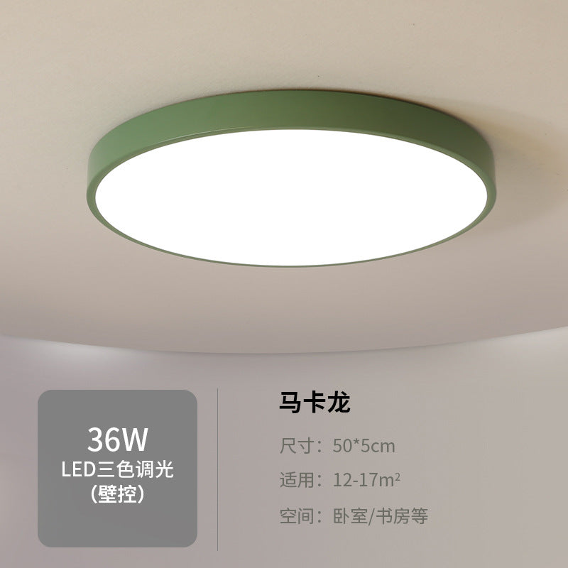 led Ceiling Light Round Bedroom Room Light Nordic Macaron Home Dining Room Study Hallway Balcony Lighting