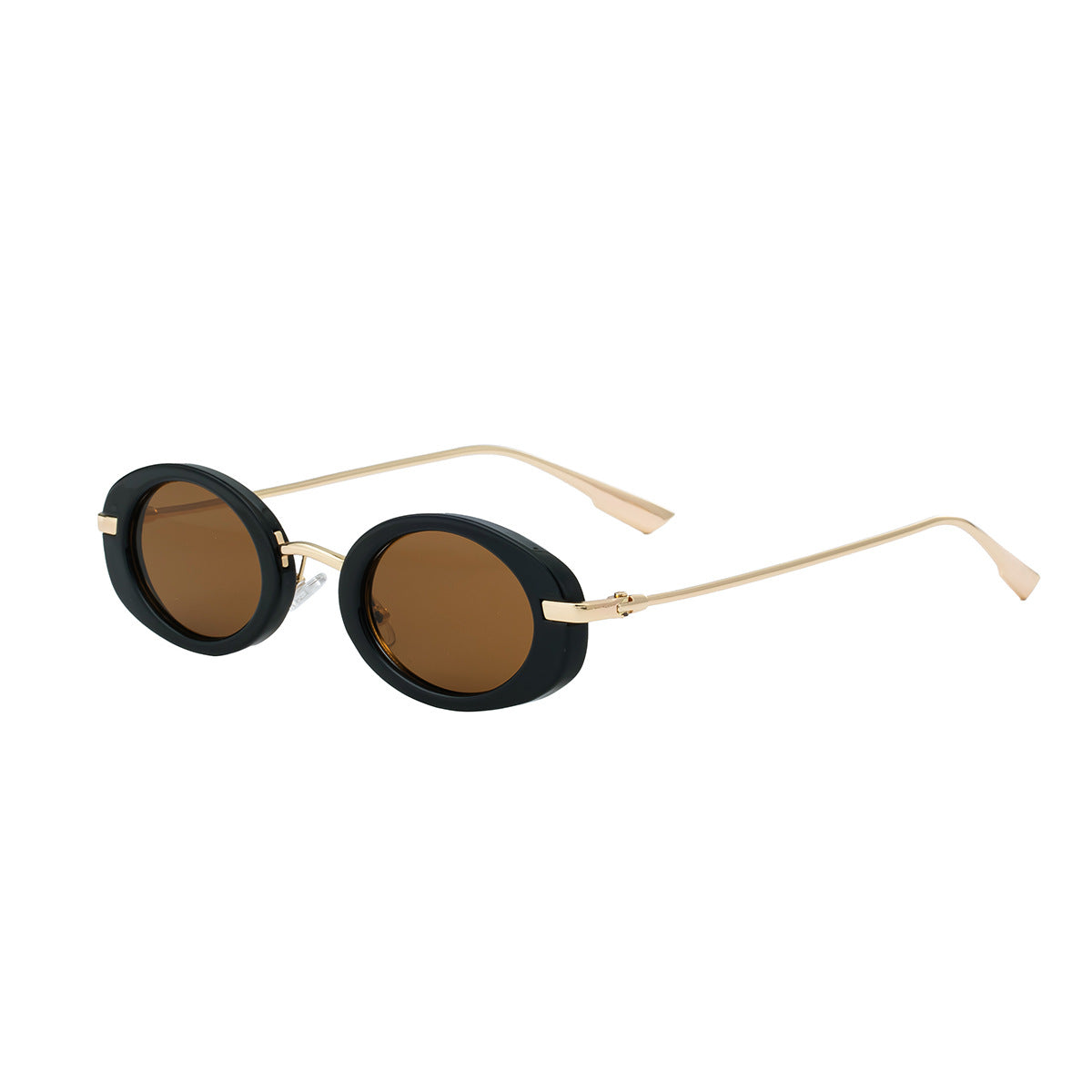 2025New European and American Fashion Oval Small Frame Sunglasses for Women, Trendy Personality Sun Protection Sunglasses Wholesale
