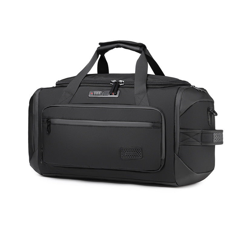 OZUKO Travel Bag Fitness Handbag Large Capacity Dry Wet Separation Can Be Inserted Into The Trolley Short Distance Business Trip Sports Men's Bag