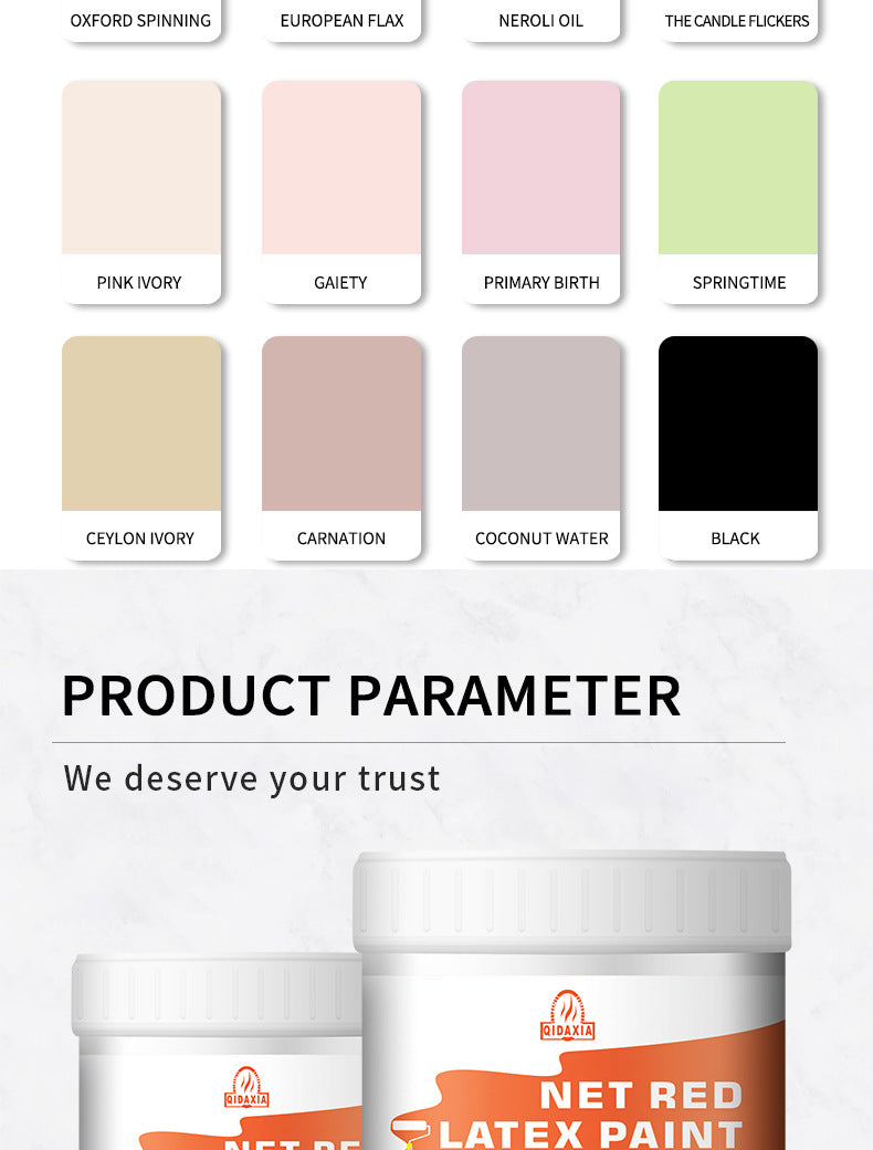 Interior Wall Latex Paint for Home Renovation and Repair, Water-Based Coating for Eco-Friendly Wall Renovation and Color Change