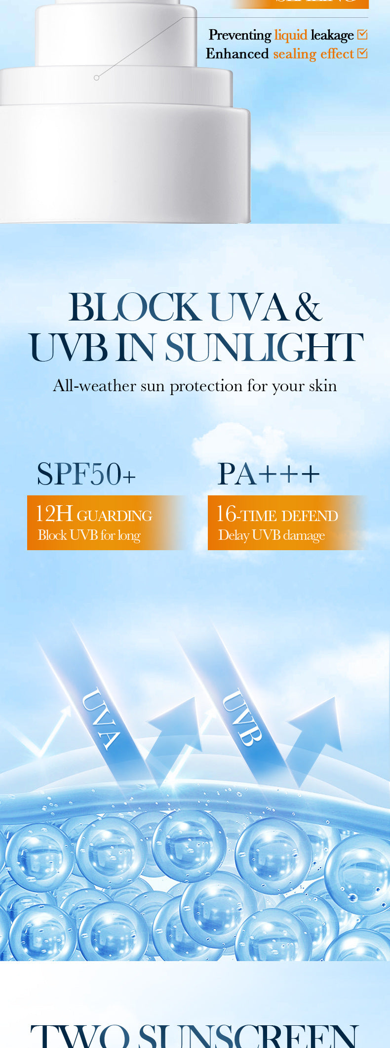 Vitamin C Mineral Tinted Sunscreen SADOER Isolation Sunscreen Lotion Cross-Border Wholesale