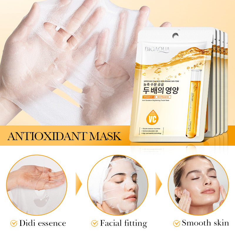 Niacinamide in English VC Facial Mask BIOAOUA Brightening Antioxidant Hydrating Moisturizing Mask  Wholesale