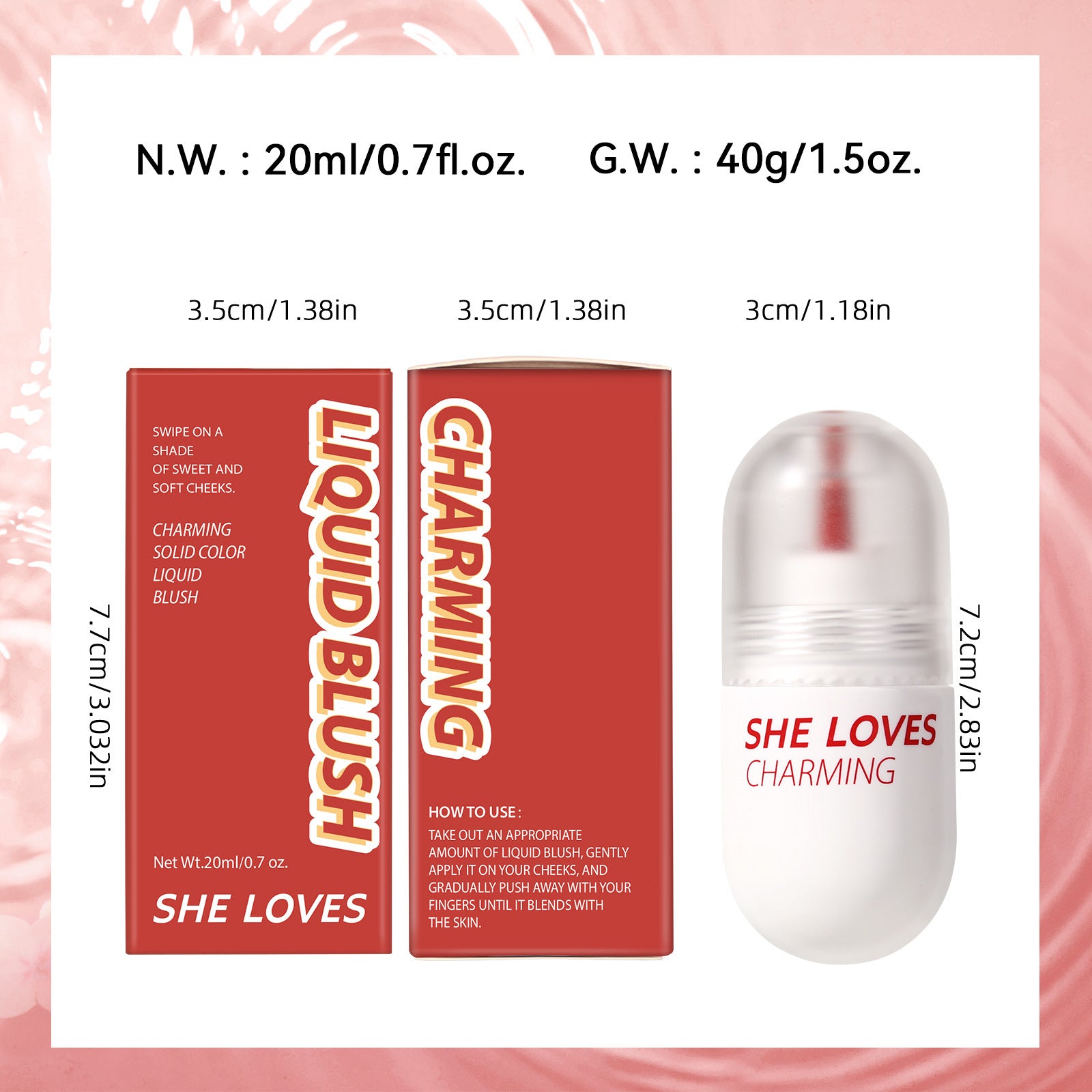 Exclusive Supply sheloves Liquid Blush Lip and Cheek Multi-use Expanding and Shrinking Color Sunburn Blush Liquid Wholesale