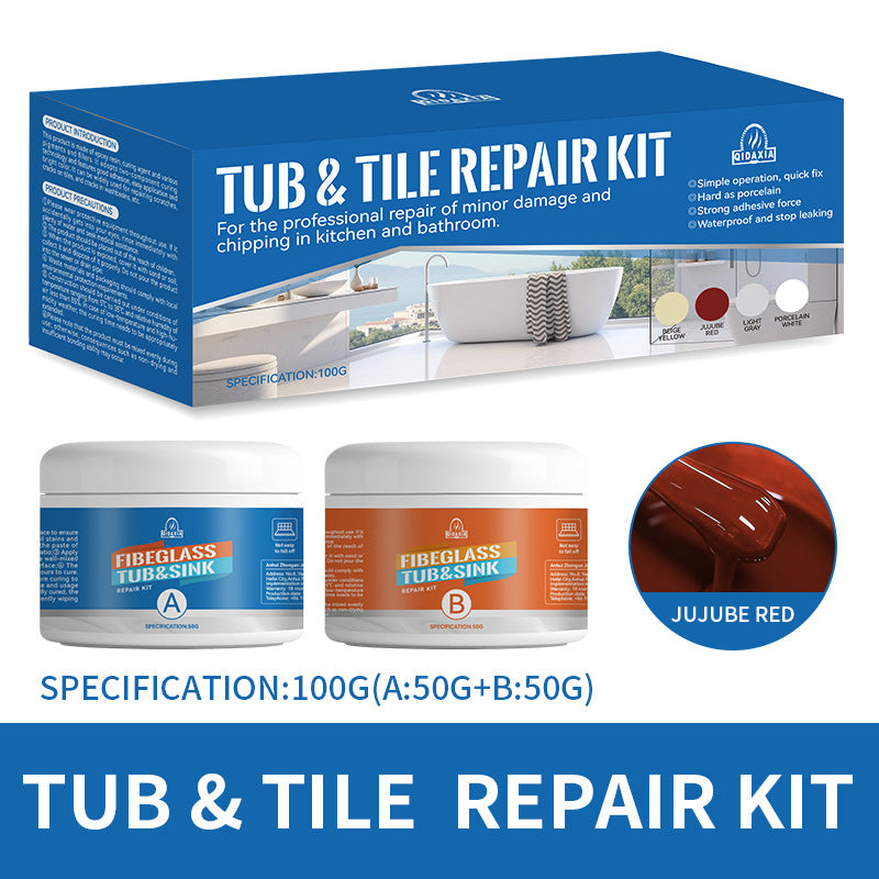 QIDAXIA Ceramic Repair Paste Household Marble Bathtub Wash Basin Bonding Glue Tile Repair Glue