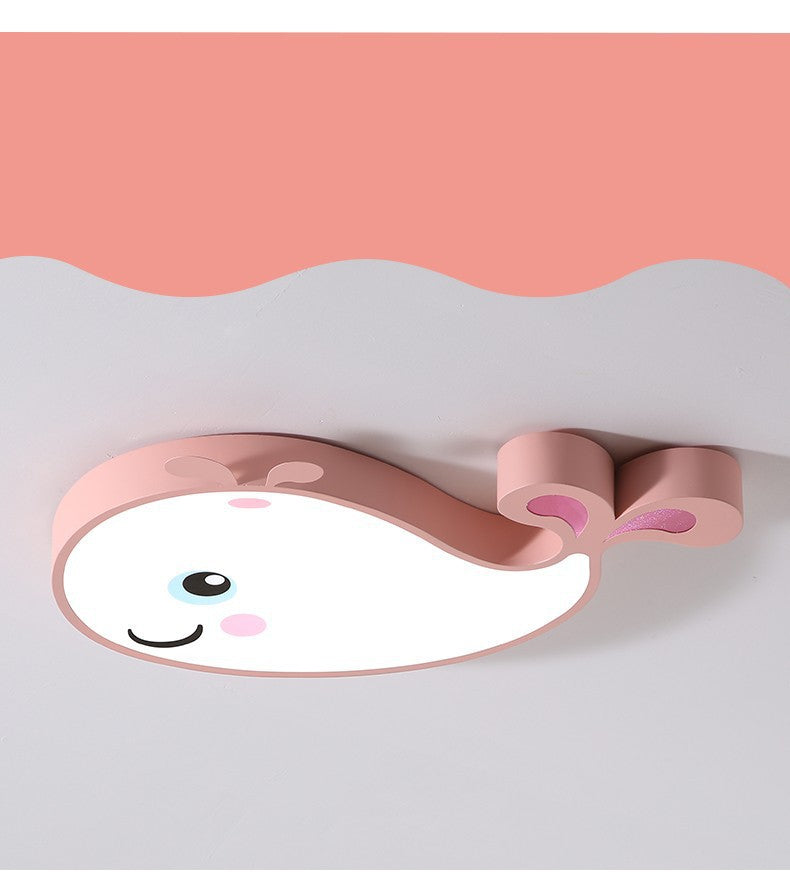 Nordic Style Simple Bedroom Light LED Ceiling Lamp Whale Creative Personality Study Room Cozy Modern Dining Room Lighting