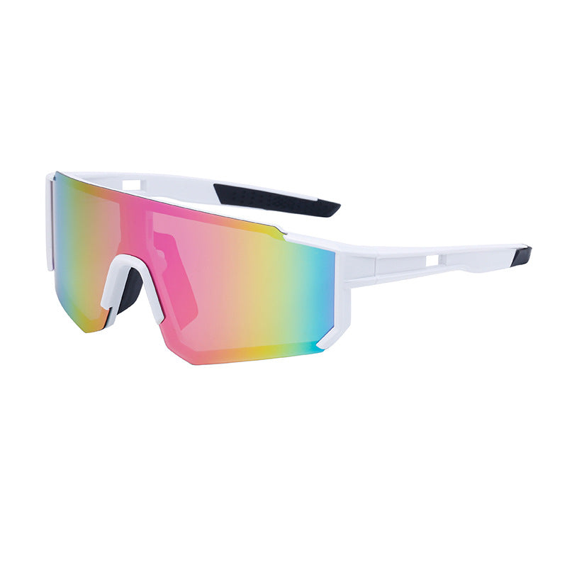 Outdoor Cycling Windproof Sunglasses for Men and Women, European and American Style One-piece Mountaineering Polarized Sunglasses Wholesale sunglasses