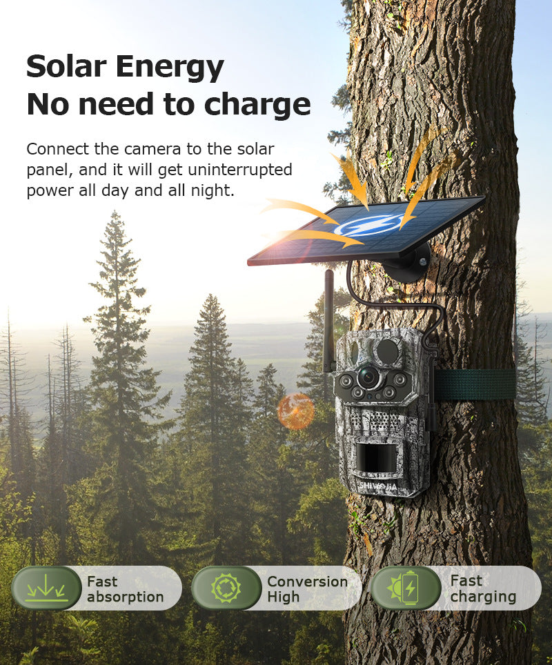 Camouflage Outdoor Forest Solar4G Camera GPS Positioning Outdoor Detection Night Vision Animal Detection Camera
