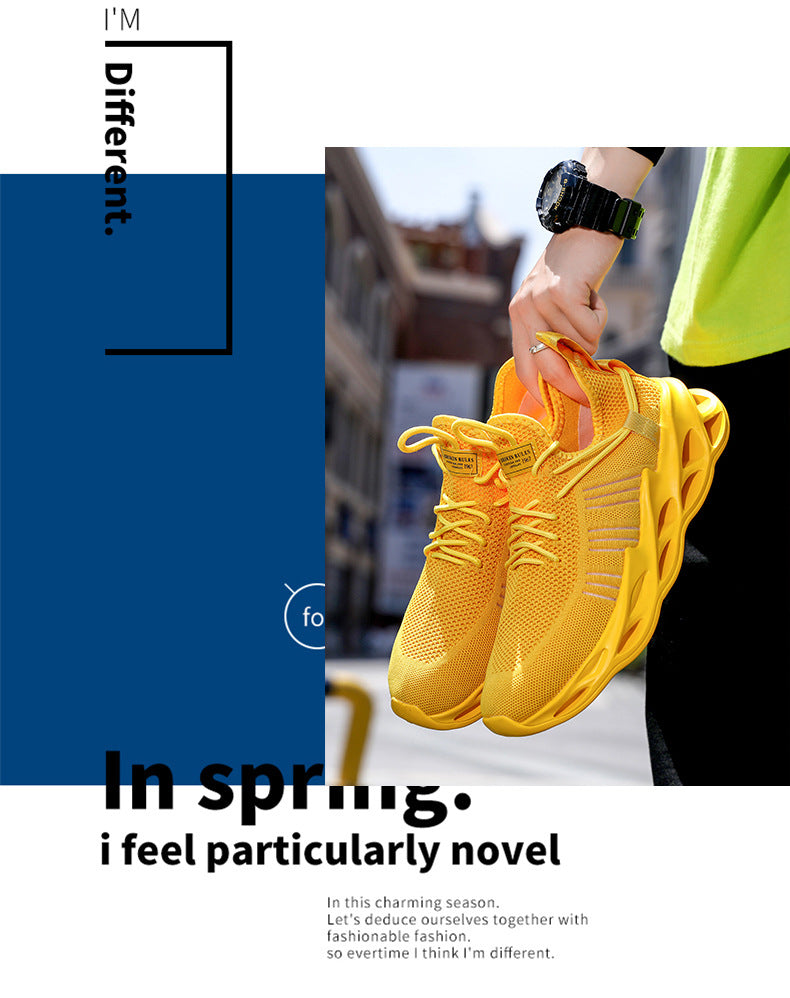 Summer Youth Coconut Shoes for Middle and High School Students, Breathable Mesh Blade Edge, Wear-resistant, Non-slip Sports Running Shoes, Casual Trendy Shoes