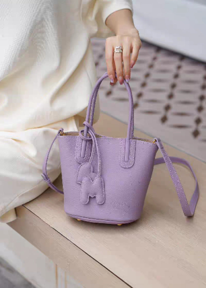 Korean Style Basket Handbag for Women, Versatile Bucket Crossbody Bag, Spring and Autumn Textured Trendy Shoulder Bag for Women