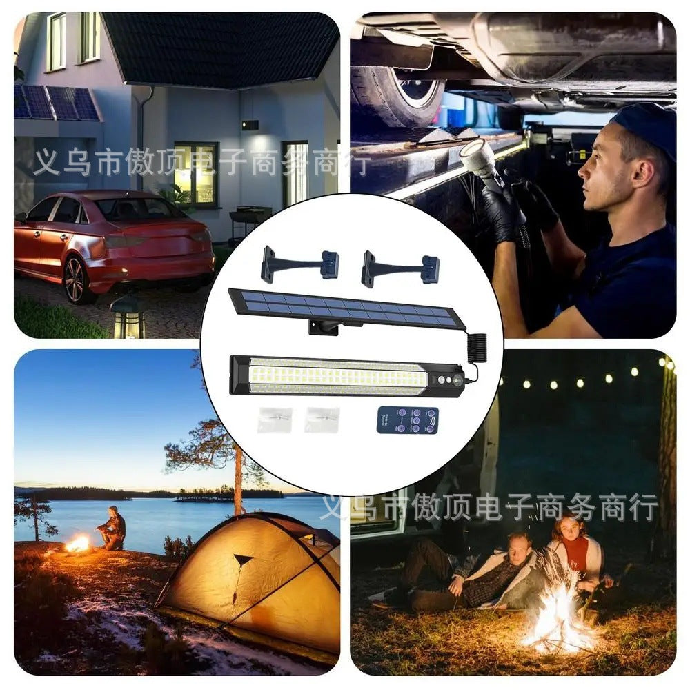 Outdoor Solar Human Body Sensor Street Light Split Light Household Waterproof Wall Light Courtyard Landscape Garage Lighting