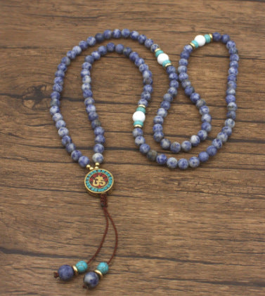 Amethyst Bracelet Men's Volcanic Stone Long Blue Point Bracelet Pyrite White Pine Braided Bracelet