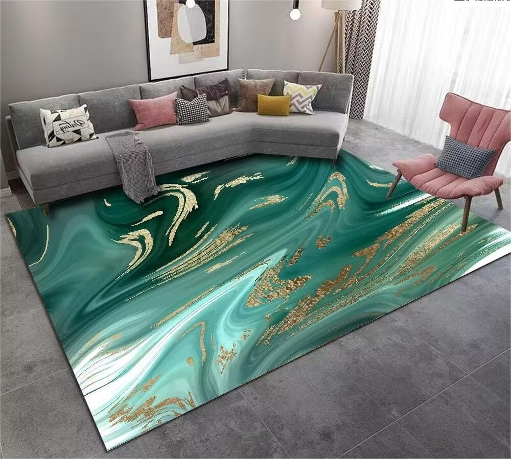 Crystal Velvet Carpet Light Luxury Home Bedroom Non-Slip Wear-Resistant Bedside Blanket Living Room Dirty-Resistant Easy to Care Sofa Coffee Table Blanket