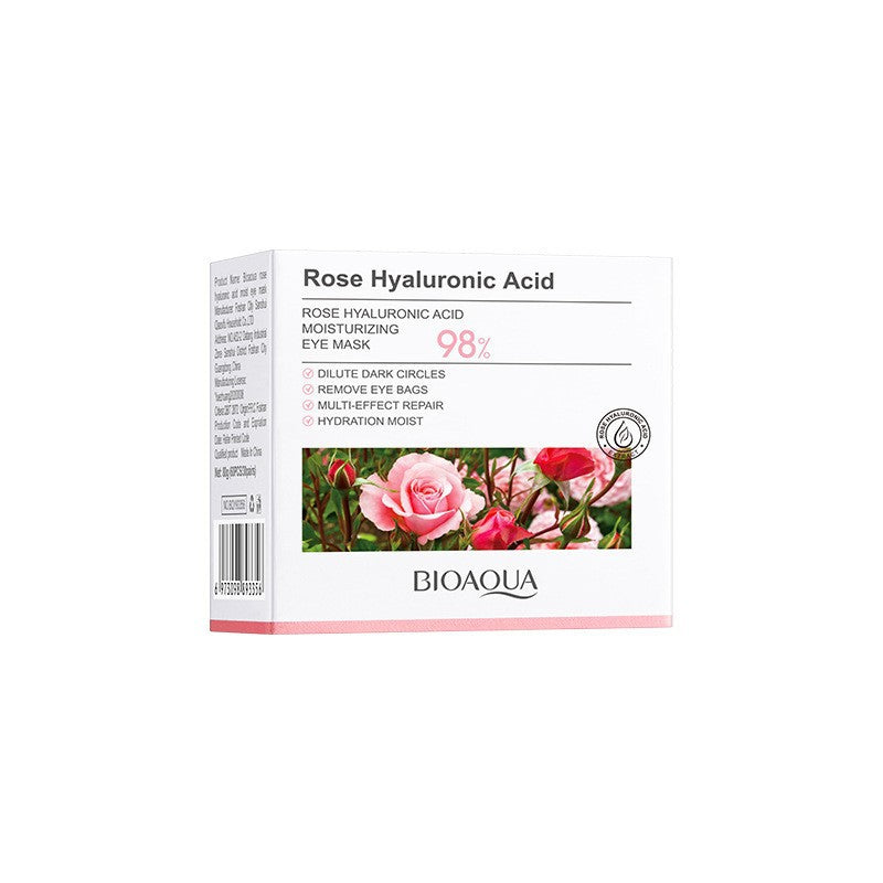 foreign trade BIOAOUA Rose Hyaluronic Acid Moisturizing Eye Mask Hydrating and Moisturizing Eye Mask Wholesale