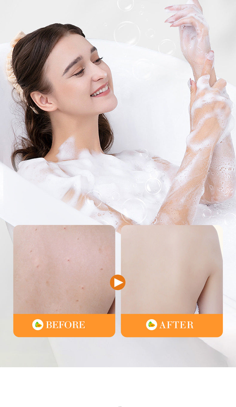 Papaya Handmade Soap100g BIOAOUA Vitamin C Cleansing and Bath Soap Cross-Border Wholesale