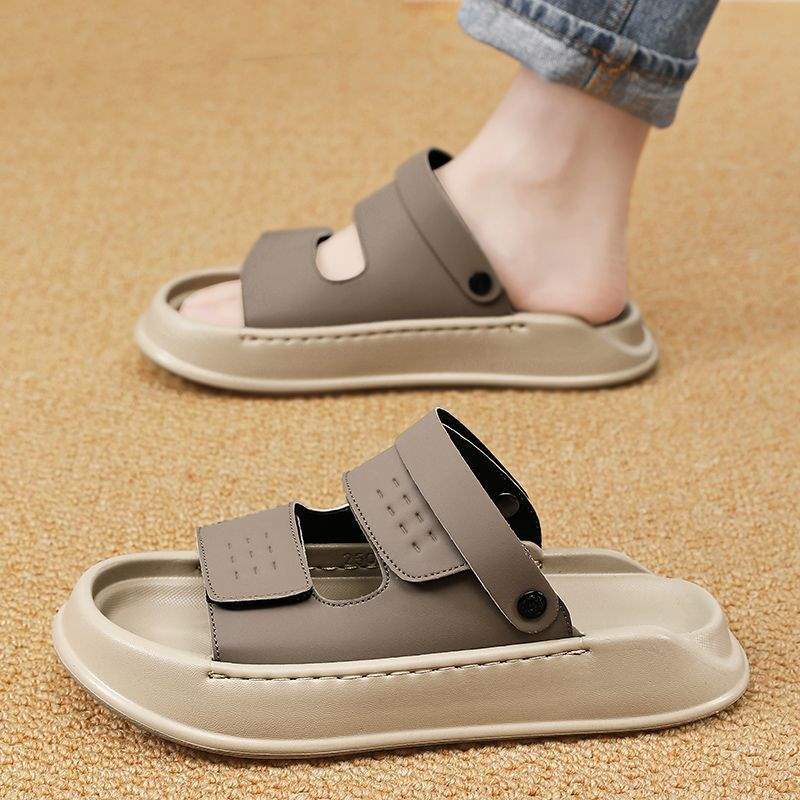 Men's Sandals2025Summer New Men's Dual-use Sandals for Outdoor Wear and Driving, Soft Sole Beach Shoes, Trendy Fashion Non-slip