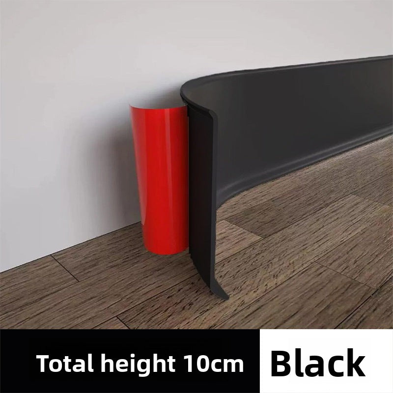 PVC Soft self-adhesive skirting board, rubber plastic stair corner wall sticker, window sticker, wall trim, waistline trim