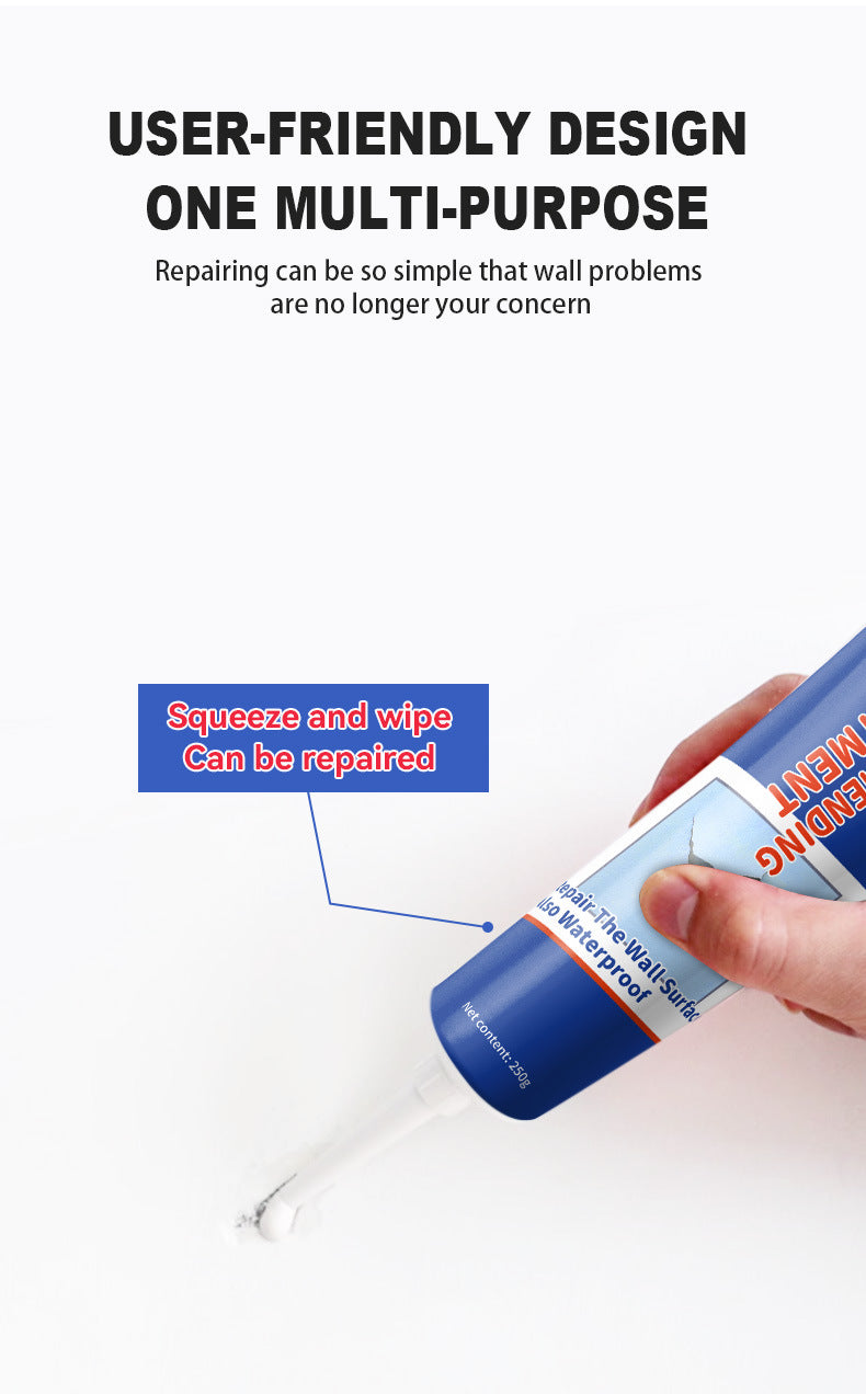 Wall Repair Paste Household Waterproof White Wall Repair Paste Nail Hole Crack Putty Paste Manufacturer Wall Renovation