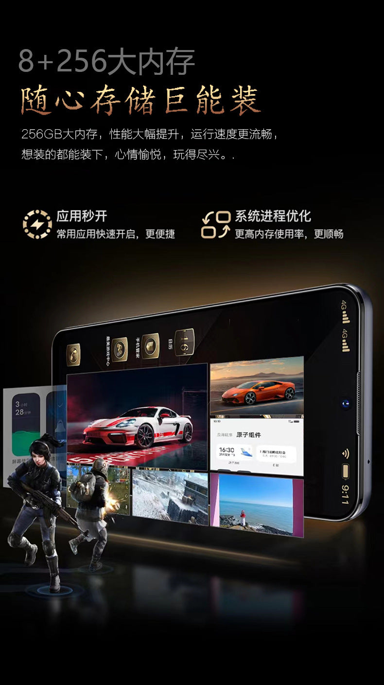 2023V98256G All Netcom5G Manufacturer Wholesale Mobile Phones Kuaishou Ultra Large Screen Long Battery Life Full Screen