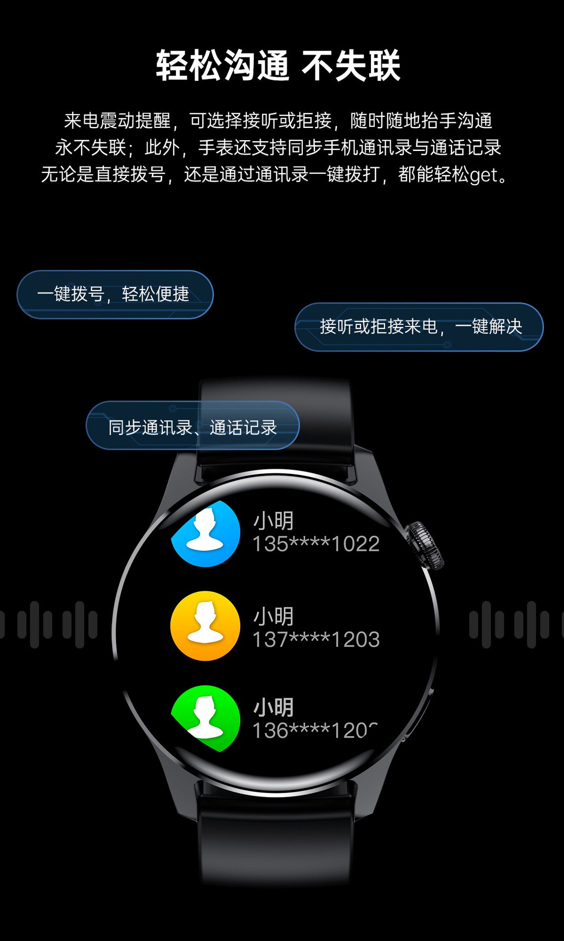 Hot-Selling Smart Watch watch3pro Bluetooth calling NFC Huaqiang North Watch smart watch