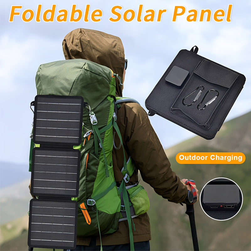 Factory Direct Sale 15W Monocrystalline 70% off Pack Dual Output Port Outdoor Portable Emergency Solar Charging Panel Waterproof Durable