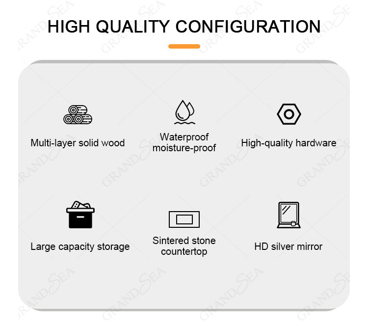 Factory Price PVC Bathroom Vanity Cabinet With Aluminum LED Mirror Cabinet New Design PVC Bathroom Vanity With Ceramic Basin