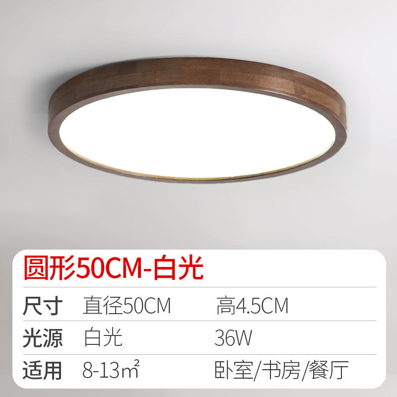 Log led Ceiling Lamp Living Room Balcony Tatami Wabi-Sabi Style Japanese Style Wood Art Corridor Nordic round bedroom