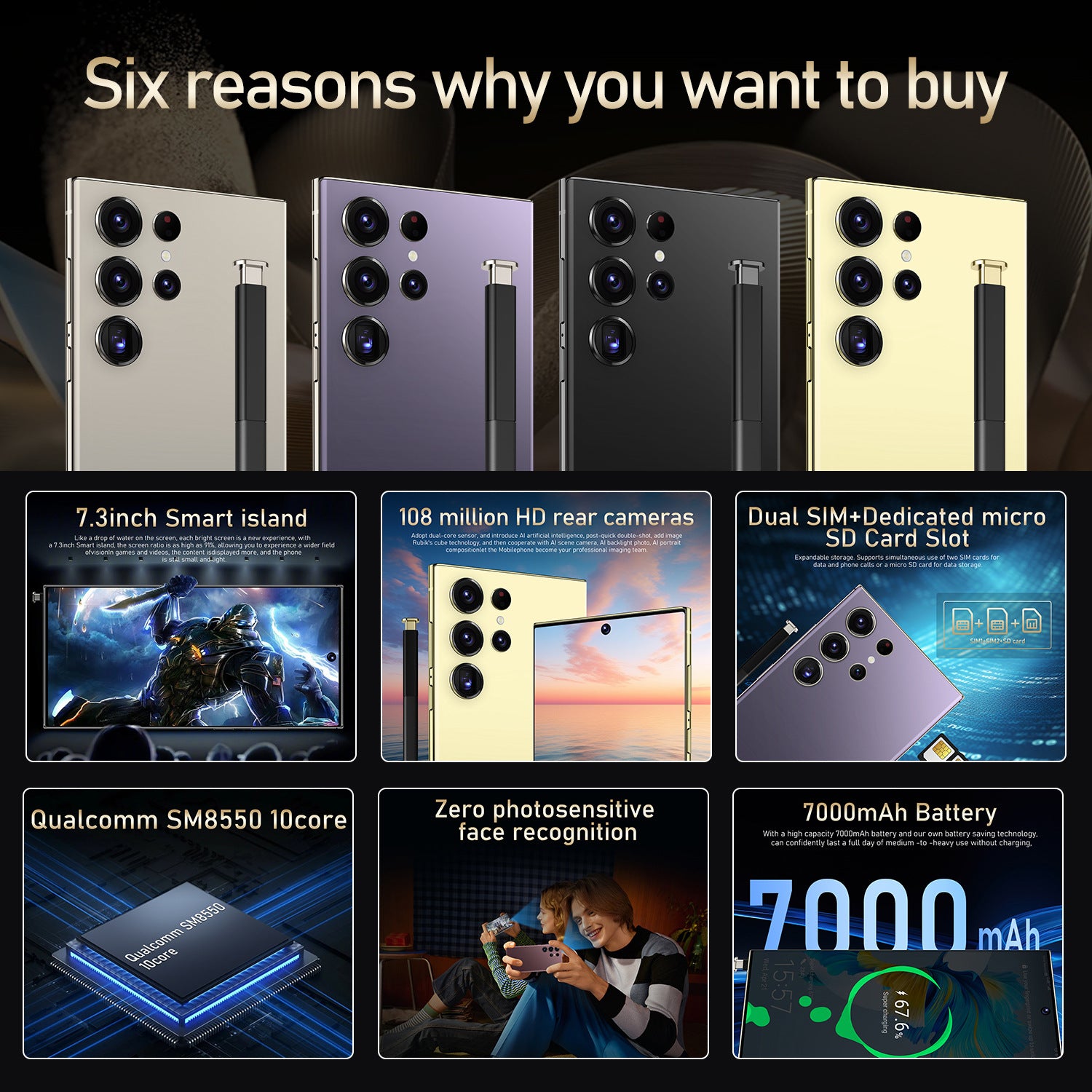 Exclusive Supply S24 Ultra Large Screen Smartphone16+1T Source Factory Direct Sales(Popular)