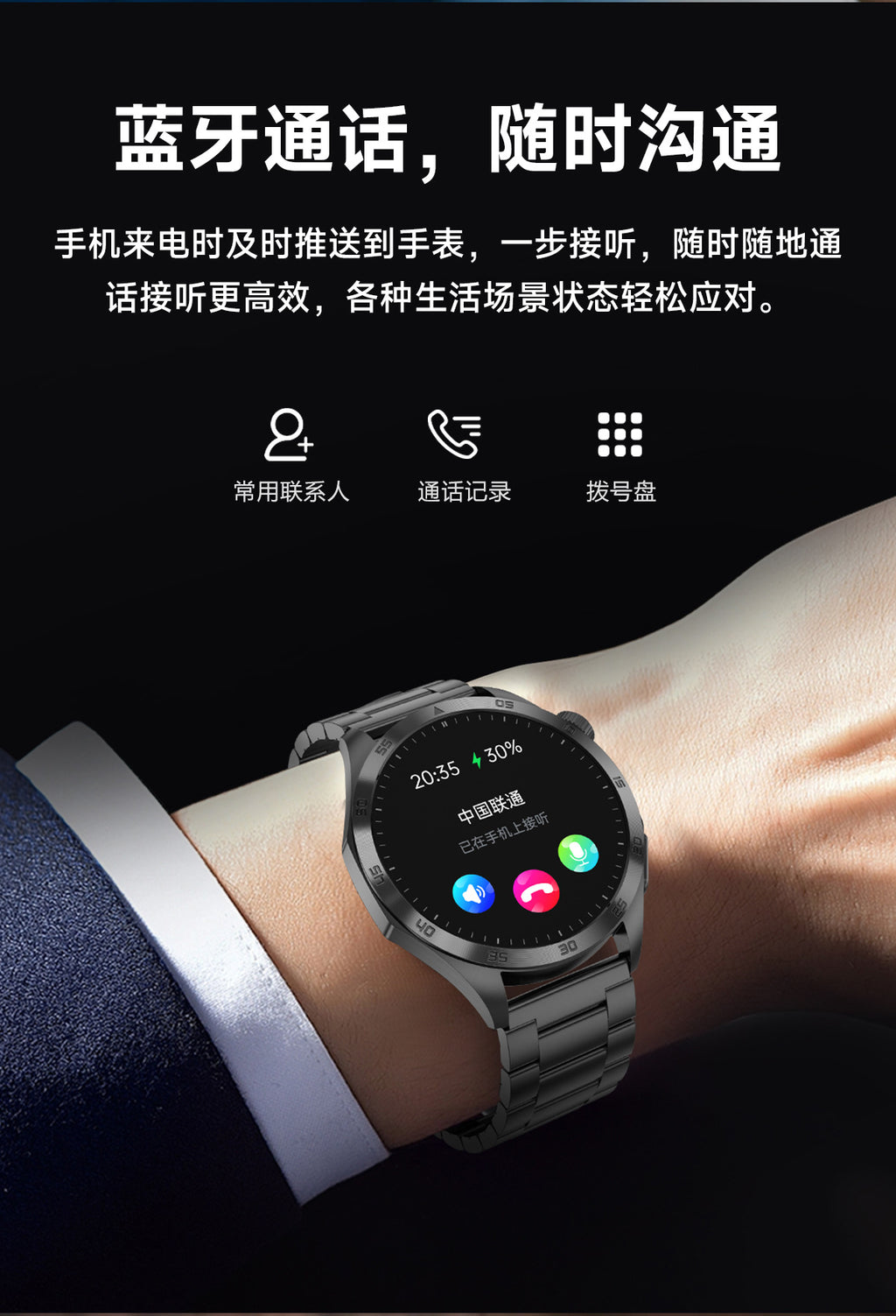 New ET485Smart Watch ECG ECG Health Monitoring Non-Invasive Blood Glucose Measurement Bluetooth Call Smart Watch