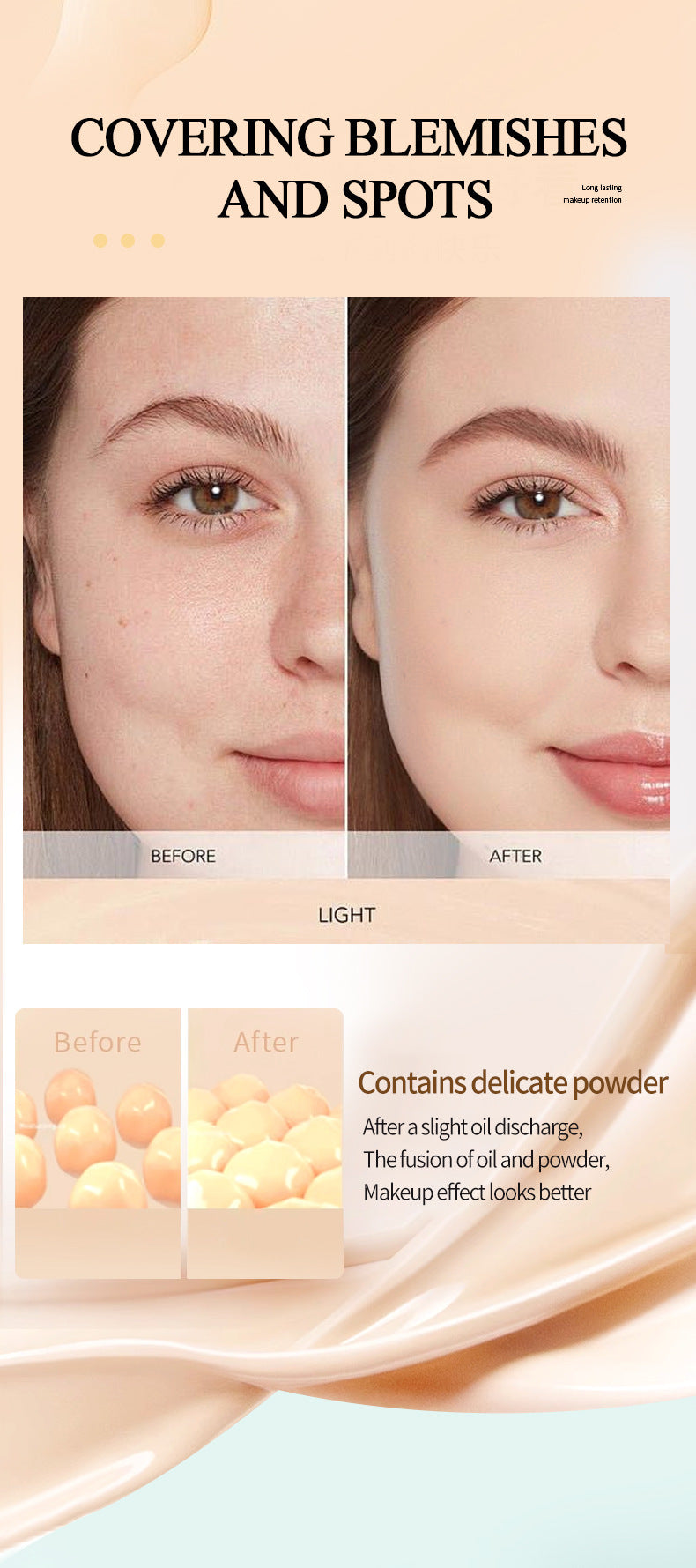 E-commerce Dropshipping Yellow Black Skin Foundation Double-ended Concealer Foundation Stick Waterproof Non-smudge Wholesale Cosmetics