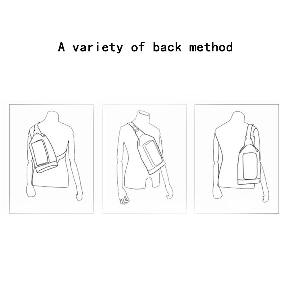 Anti-theft Bag Travel Essential Genuine Leather Chest Bag Men Crocodile Pattern Cowhide Portable Shoulder Crossbody Small Bag