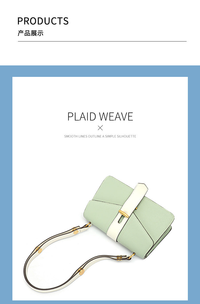 Korean Style Summer Trend Simple Fresh Versatile Women's Single Shoulder Crossbody Small Square Bag Female Internet Celebrity Same Style Women's Bag