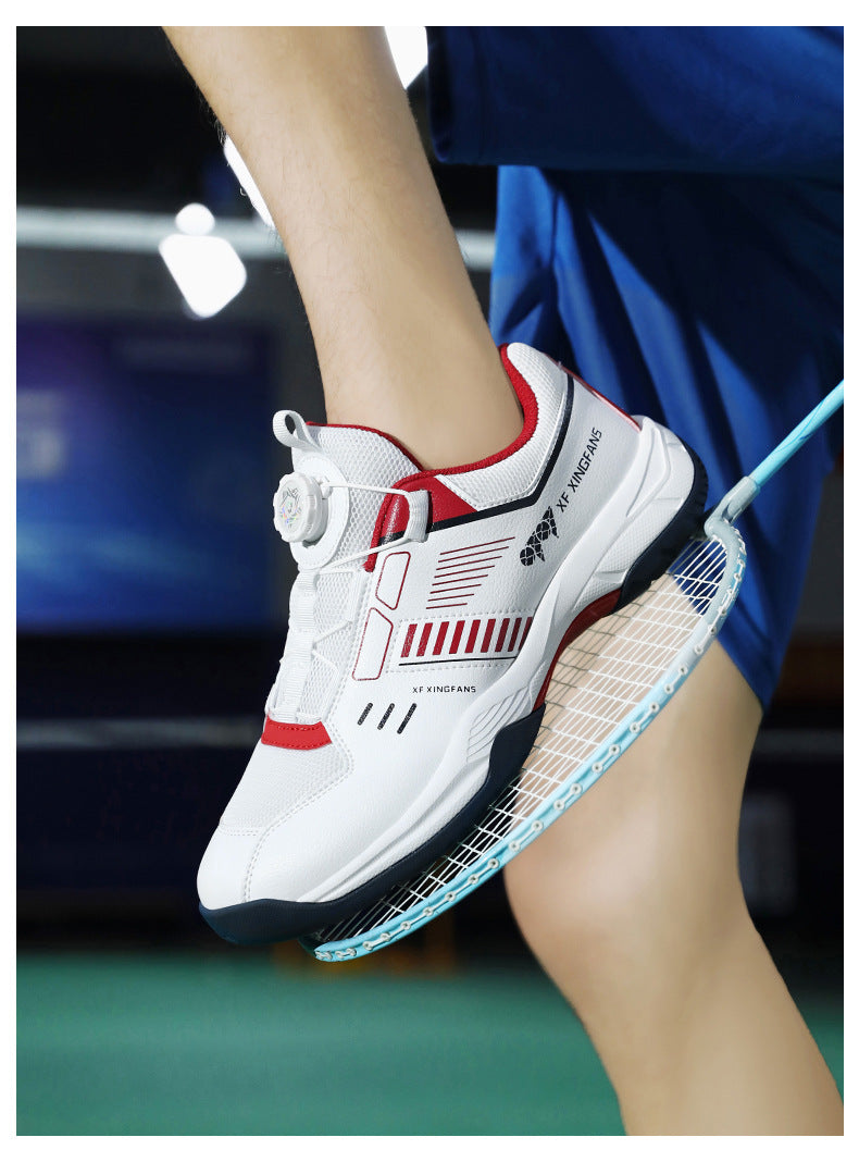 Large Size New Cushioning Anti-Slip Sneakers Breathable Table Tennis Shoes Low-Top Men's Professional Badminton Training Shoes