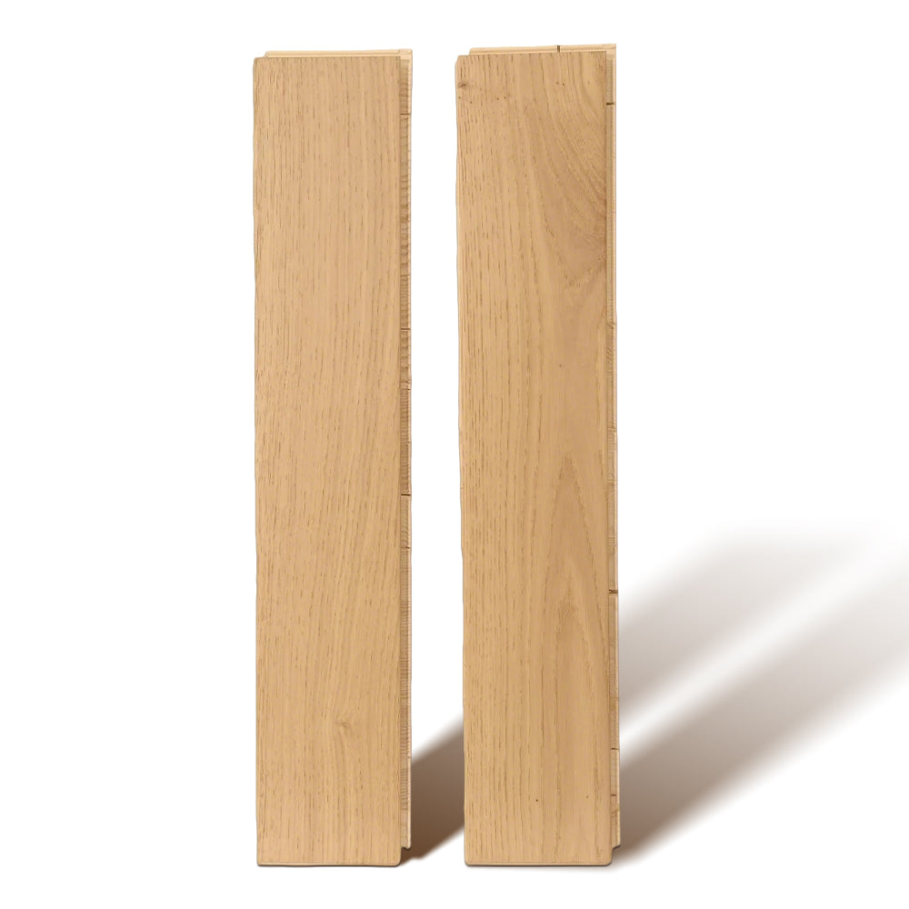 18mm Eco-Friendly Solid Oak Wood Flooring Custom Size Hardwood Floor UV Lacquer Finish Outdoor Commercial Interiors Surface ABCD