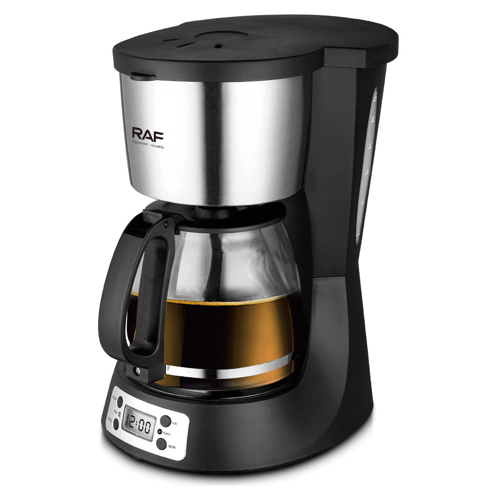 RAF Drip Coffee Maker Household Automatic Integrated Small Coffee Machine EU Plug Office Bedroom Moka Pot