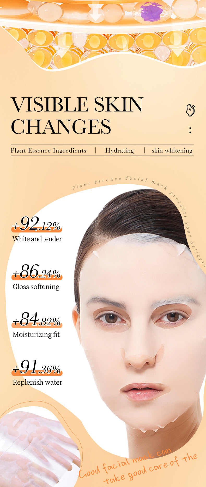 Papaya Mask25g BIOAOUA Vitamin C Moisturizing and Hydrating Tablets for Cross-Border Wholesale