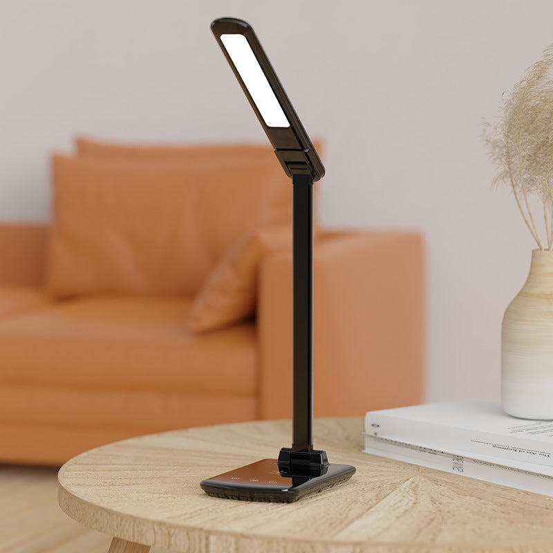 Factory Wholesale LED Smart Folding Desk Lamp Three Color Temperature Mobile Phone Wireless Charging Lighting Lamp Reading Eye Protection Lamp