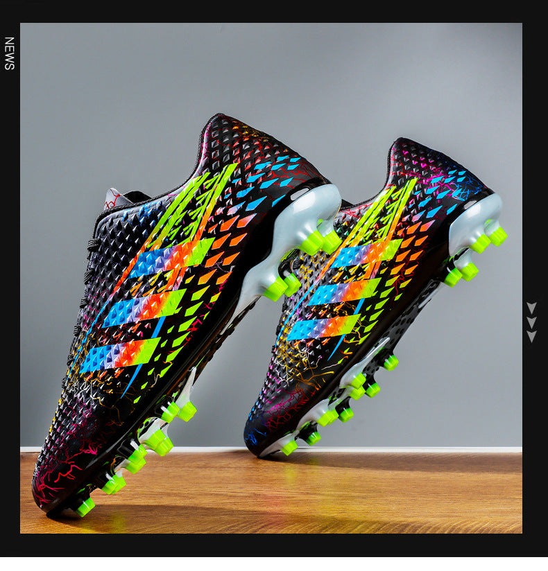 New professional football shoes for men and women AG Spike TF Broken Nail Youth Student Grassland Competition Training Shoes