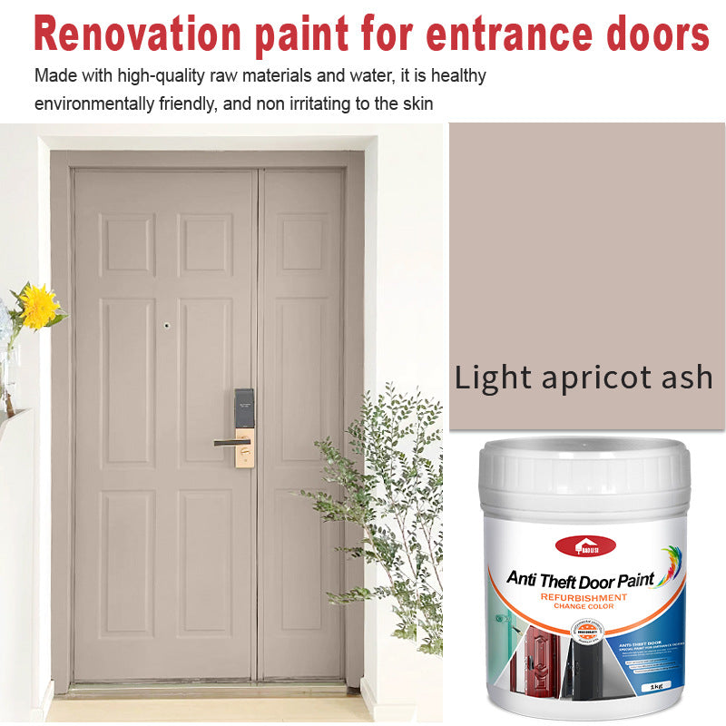 Anti-theft Iron Door Paint Metal Aluminum Alloy Iron Door and Window Renovation Color Change Rust-Proof Water-Based Paint Latex Paint