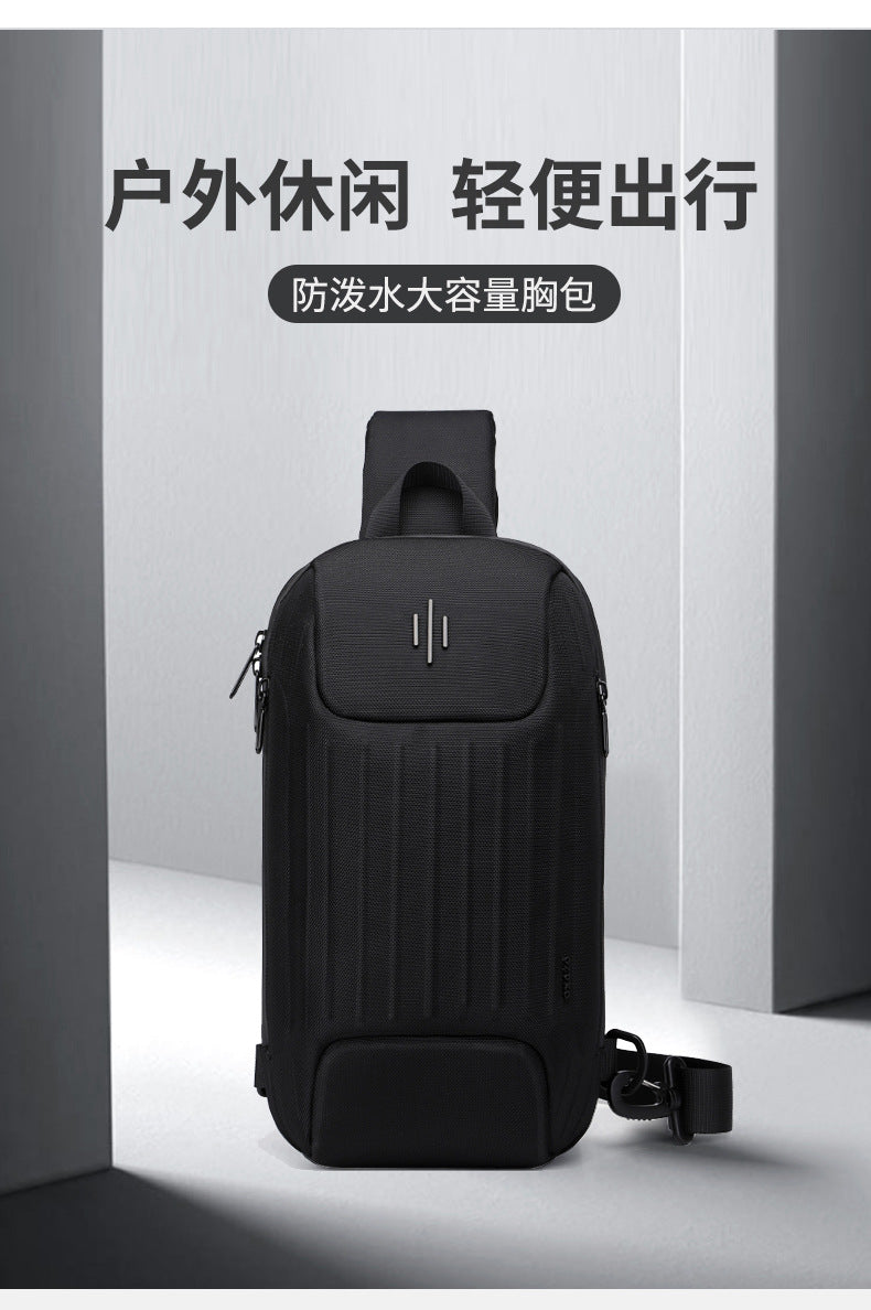 ozuko New Men's Chest Bag Casual Versatile Crossbody Bag Waterproof Anti-theft Men's Bag Crossbody Bag High-end Feel
