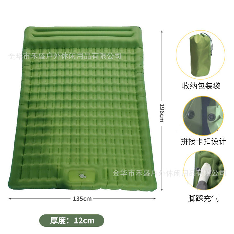 Thickened Outdoor Foldable Portable Tent Nap Mat Ground Mat Moisture-Proof Mat Single Double Egg Nest Mat Inflatable Mat Other