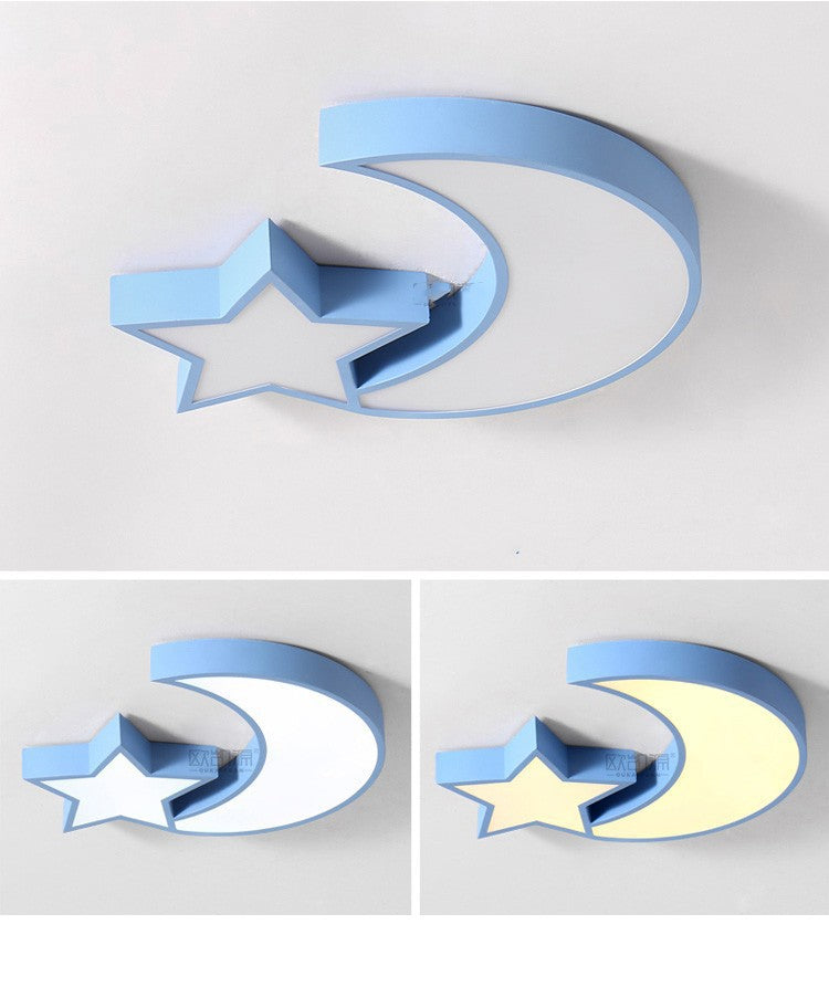 Macaron Children's Room Lighting Creative Boys and Girls Colorful Star Cloud Ceiling Light Kindergarten Bedroom Lamp