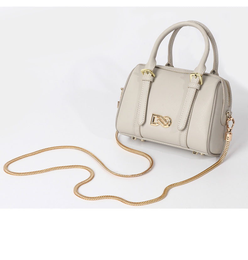 New Trendy Fashion Pillow Bag Women's Mini Boston Shoulder Crossbody Handbag Large Round Bucket Bag